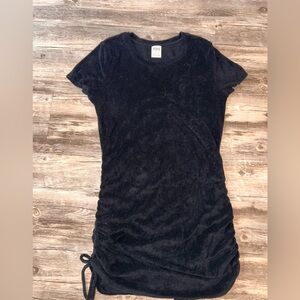 PINK Victoria's Secret Black Terry Cover Up